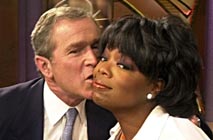 Bush kust Oprah