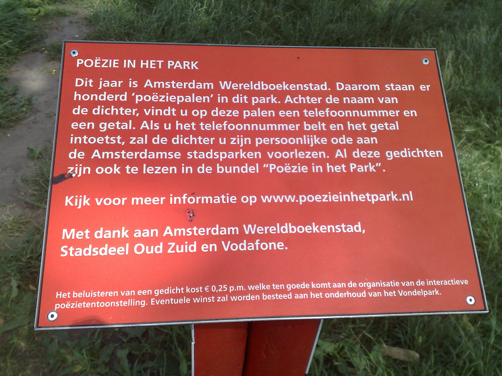 Poëzie in het park 2