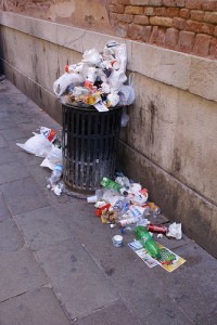 Afval in Venetië