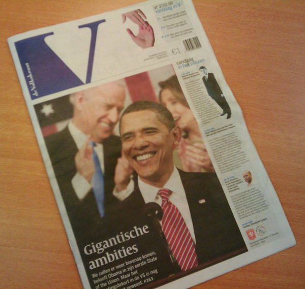 De gedrukte dummy van Volkskrants V